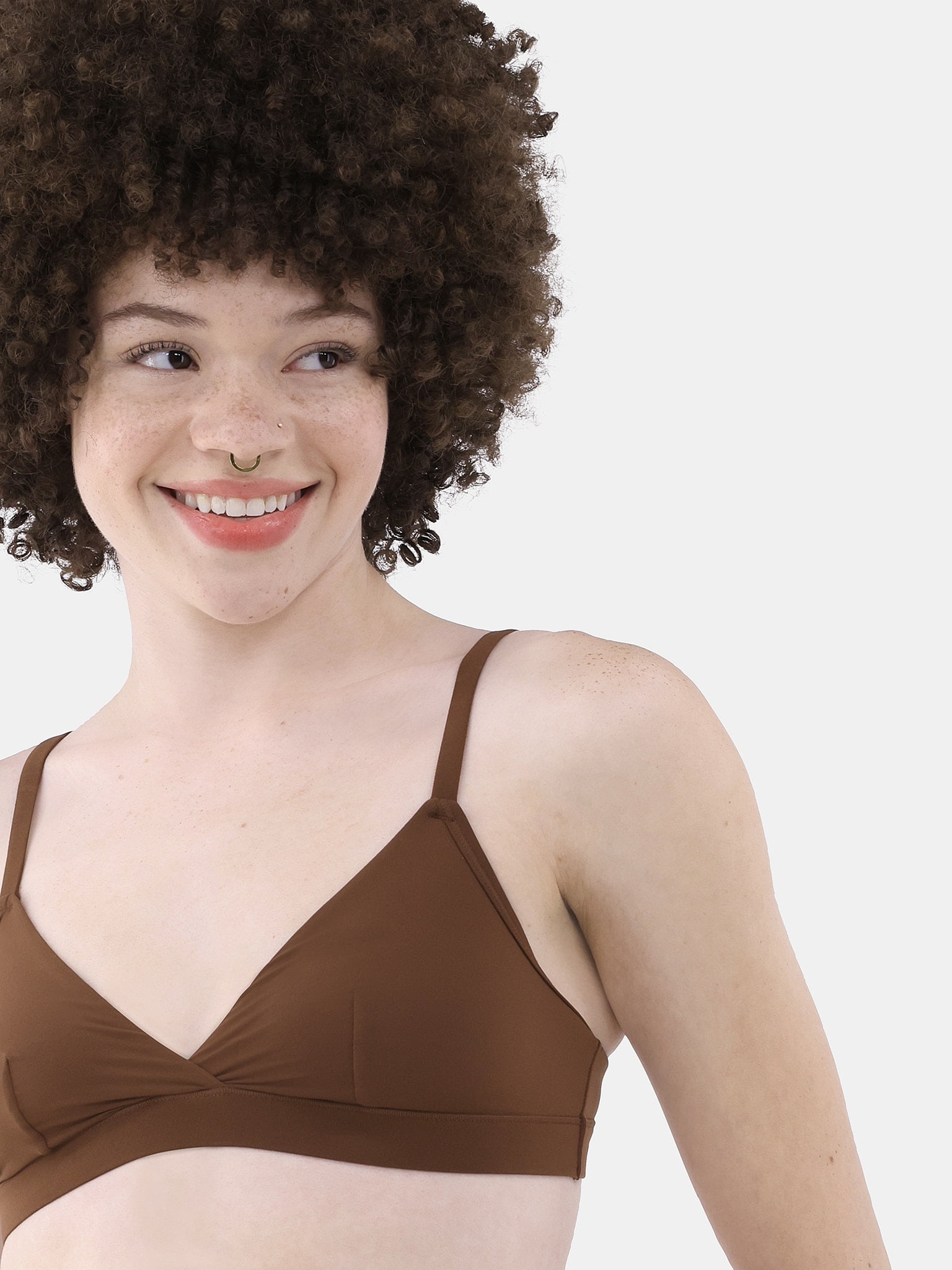 No Boundaries Fit Stretch Triangle Bralette, Women's XS-3XL