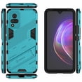 thumbnail image 3 of Funda híbrida de PC + TPU para teléfono, anticaídas, con diseño de soporte para vivo V21 4G/5G, estilo H vivo V21 4G, azul claro, 3 of 5