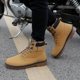 thumbnail image 3 of Botas de nieve de invierno para hombre, zapatos informales de trabajo a la moda resistentes al desgaste de cuero Pu, zapatos que mantienen el calor para hombre, 3 of 5