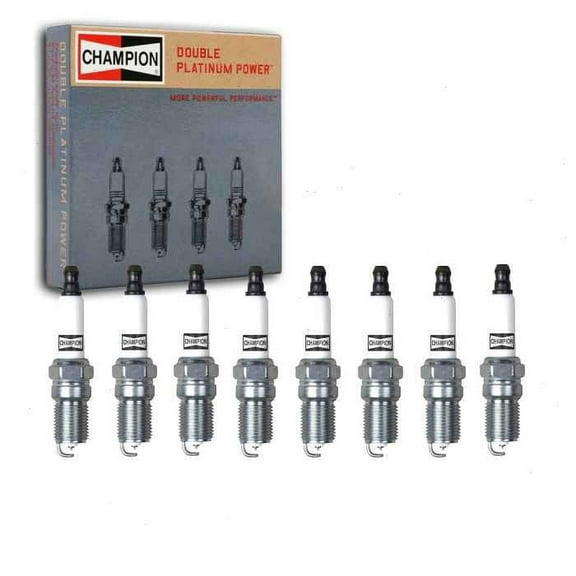 8 pc Champion Double Platinum Spark Plugs compatible with Mercury Grand Marquis 4.6L V8 1992-2011