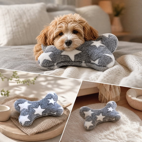 Contoured Pet Neck Support Pillow, Orthopedic Cushion for Cats and Small Dogs, Soft Flannel Travel Rest Bed with Washable Cover for Crates and Carriers