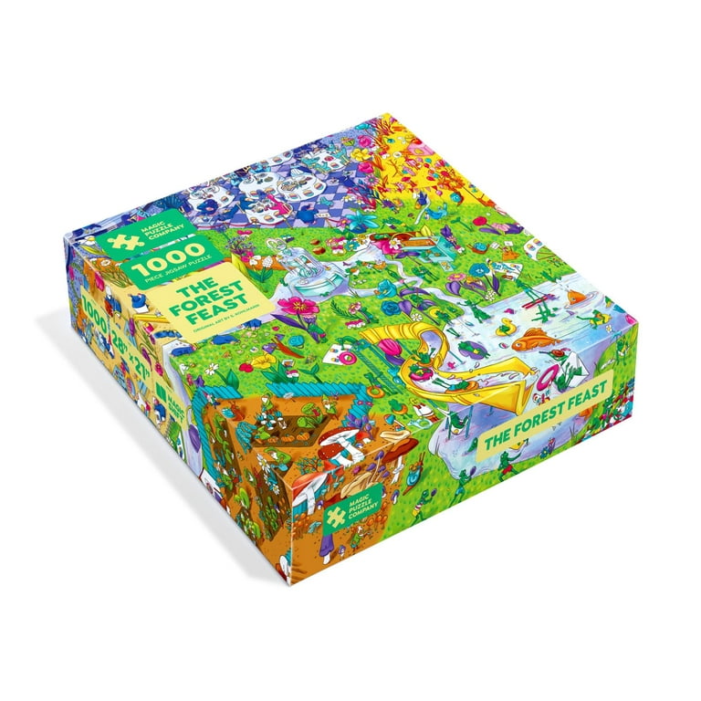 Magic Puzzles 3 Pack: The Busy Bistro, The Crystal Caves, & The Forest Feast • 1000 Piece Jigsaw Puzzles from The Magic Puzzle Company Magic Puzzles 3 Pack: The Busy Bistro, The Crystal Caves, & The Forest Feast • 1000 Piece Jigsaw Puzzles from The Magic Puzzle Company