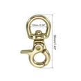 thumbnail image 2 of Lobster Clasp Keychains, 3Pcs 0.4 Inch Round Clasps Swivel Trigger Snap Hook, 2 of 5
