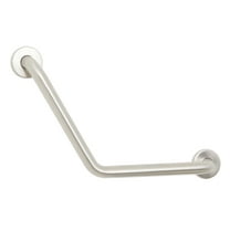 12-inch x 12-inch Boomerang Shaped Shower Grab Bar, Stainless Steel