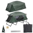 thumbnail image 2 of Yescom Lit de Camp Pliant Surdimensionné pour Camping Randonnée Portable Extérieur avec Bâche de Pluie, Vert, 2 of 11