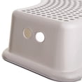 thumbnail image 1 of Potty Training Essential Step Stool, Easy Clean Design for Busy Parents, Gray Dotted, 12 Inches Wide, 7 Inches Deep, 5 Inches High, Non-Slip Top with 117 Rubber Points and Contoured Shape, 1 of 5