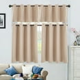 Andvari Solid Color Window Curtain, Light Blocking, Living Room Kitchen