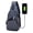 Blue, variant on Men Belt Charging USB Port Chest Bag Daypack Crossbody Backpack for Travel Sports Running Hiking (Gray)