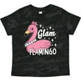 thumbnail image 3 of Inktastic Glam Pink Flamingo with Pearls Girls Toddler T-Shirt, 3 of 5