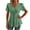 Green, variant on Timegard Womens Tops Summer Petal Short Sleeve V Neck Tunic Tops Dressy Casual Ruffle Comfy Tee Tops