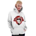 thumbnail image 5 of Betty Boop Zombie Love Heart Hoodie Sweatshirt Women Brisco Brands S, 5 of 6