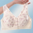 thumbnail image 5 of Gytharion Women's Large-size Bras Front-buttoned Wireless Adjustable Straps Bras Printed Comfortable Everyday Bras,36B-48C, 5 of 8