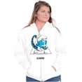 thumbnail image 3 of The Smurfs Scorpio Zodiac Sign Zip Up Hoodie Men's Women's Brisco Brands S, 3 of 5