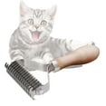 thumbnail image 6 of Pet Grooming Brush Undercoat Rake Double sided, 6 of 8