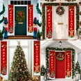 thumbnail image 4 of Merry Christmas Banner Red Happy Holidays Christmas Porch Sign Front Door Hanging Decorations for Christmas Home Wall Indoor Outdoor, 4 of 6