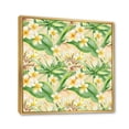 thumbnail image 3 of Designart 'Yellow Flowers and Tropical Foliage XIII' Modern Framed Canvas Wall Art Print, 3 of 5