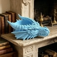 thumbnail image 1 of Weloille Plateau de Rangement de Bureau en Forme de Tête de Dragon 1 Pce, Organisateur en Résine Imperméable et Résistant aux Rayures, Plateau Décoratif Créatif Vintage, Support pour Clés Bijoux Petits Articles Maison Bureau, 1 of 5