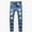 f-Blue, variant on Boys Denim Pants Dark Blue Skinny Fit Ripped Stretch Elastic Waist with Pocket Classic Fit Boys Soccer 10-13 Years
