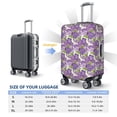thumbnail image 6 of Xecao Violets Flowers print Elastic Luggage Cover, with double-sided print , is perfect for travel, business, and daily use, 6 of 9