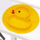 thumbnail image 5 of 2 platos de silicona para bebé con diseño de pato, color amarillo MFZFUKR CPB-DE-LYY1730-2, 5 of 5