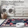 thumbnail image 5 of ODIKA 5'x7' Machine Washable Non-Slip Area Rug, Modern High Traffic Rug, Blue, 59512, 5 of 7