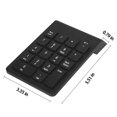 thumbnail image 4 of Clavier Numérique Sans Fil Portable 2.4G USB Pavé Numérique 18 Touches Mini Pavé Numérique pour Ordinateur Portable PC Notebook, 4 of 8