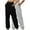 B-Black, variant on Wyobmus 2PC Women Elastic Waist Sweatpants Casual Solid Color Comfy Lounge Joggers Baggy Home Yoga Sweatpants Sports Pants With Slant Pockets A-Dark Gray