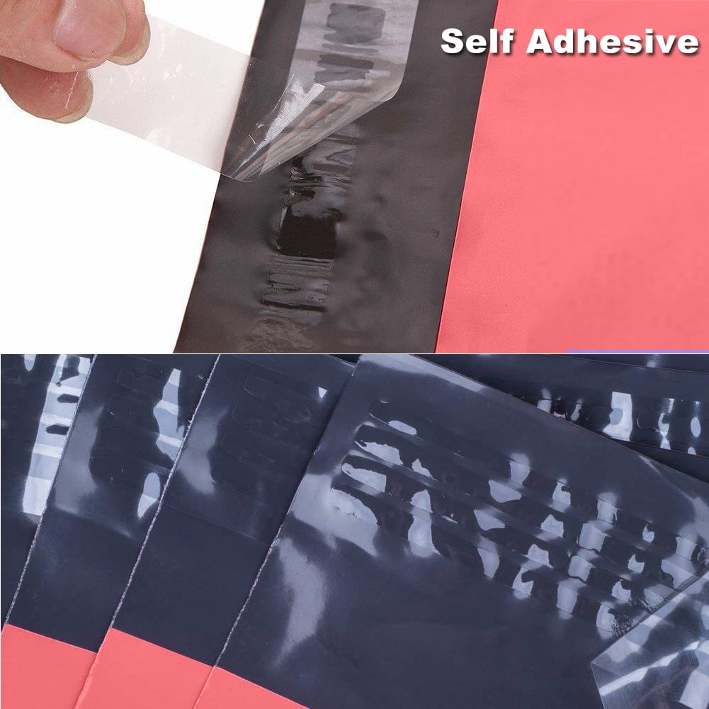 SJPACK 100 Pcs 10 x 13 Hot Pink Poly Mailer Envelopes Shipping Bags with Self Adhesive, Waterproof and Tear-Proof Postal Bags