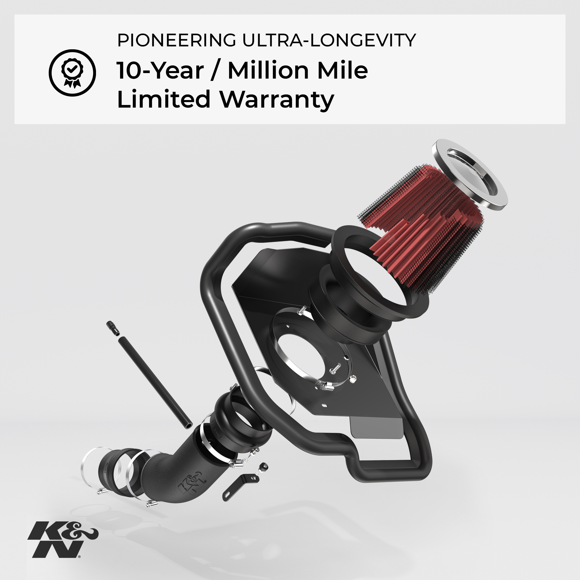 K&N Performance Cold Air Intake System: Easy Installation, Engineered to Maximize Airflow, Boost Horsepower & Torque, 57S-9500