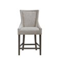 thumbnail image 3 of Madison Park Signature Ultra 25.5" Solid Wood Polyester Counter Stool in Cream, 3 of 9