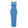 thumbnail image 5 of HBGVBA Women's Casual Maxi Dress,Cami Sleeveless Dresses,Deep V-Neck Fashion Fitted Soft Breathable Evening Party Prom Long Formal Dress, 5 of 5