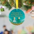 thumbnail image 4 of Hangs Sea Glass Friendship Ornament Timeless Keepsake Heart Hanging Art for Decoration, 4 of 4