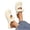 White, variant on Women's Mary Jane Style Closed Toe Slide Sandals, Cute Bow Decor Comfortable Slip On Slippers Non-Slip Shoes