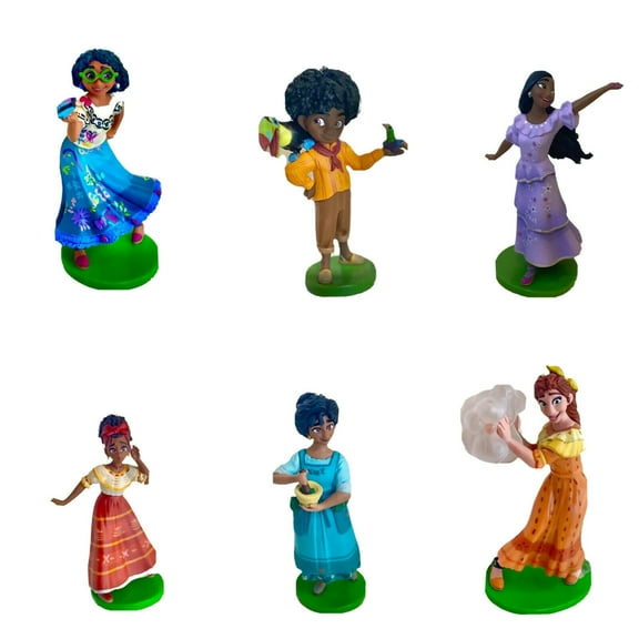 Encanto Madrigal 6 Cake Topper Set Mirabel Pepa Dolores Antonio Julieta Isabella