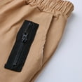 thumbnail image 6 of outfmvch joggers for men mid-waist sports drawstring with zipper pockets pants for men cargo pants, 6 of 8