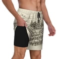 thumbnail image 3 of Picia Vineyard Landscape pattern Mens Swim Trunks with Compression Liner Stretch Beach Shorts Quick Dry with Zipper Pockets No-Chafing Board Shorts-Large, 3 of 9