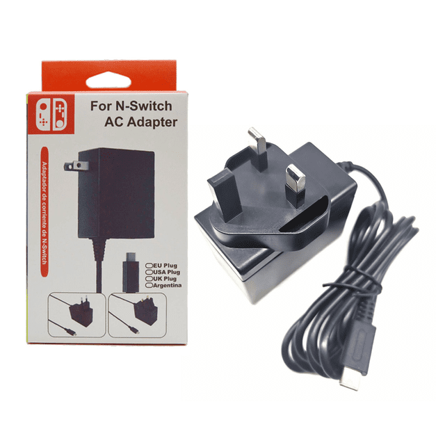 Charger for Nintendo Switch and Switch Lite and Switch OLED, Support Nintendo Switch TV Dock Mode AC Power Supply Adapter, Type C Charger Cable for Switch. Output 15V2.6A Fast Charge Switch EU plug