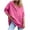 Hot Pink, variant on vigerkar Women's Casual Long Sleeve Sweatshirt Loose Henley Neck Pullover Tunic Tops Fashion Outfits (Hot Pink, M)