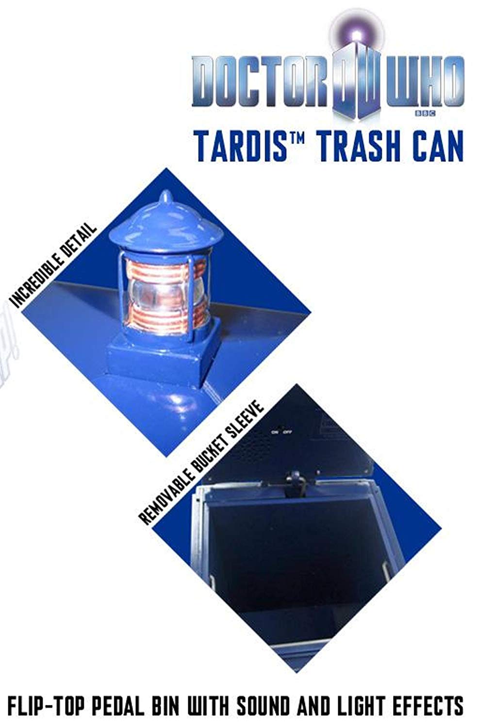 Doctor Who TARDIS Waste Basket with LED Lights & Sound - image 3 of 3
