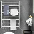 thumbnail image 6 of Costway 145W Electric Towel Warmer Wall Mounted Heated Drying Rack 8 Square Bars, 6 of 11