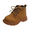 thumbnail image 2 of Nygoyerh Kids Girls Boys Boots Tie-up Non-slip Indoor Outdoor Casual Martin Boots Shoes, 2 of 6