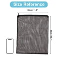 thumbnail image 3 of Bolsas de malla fina para filtros de acuario Unique Bargains, bolsas de malla con cremallera para filtro de carbón activado y resina, negro 15.7 x 11.8 pulgadas, 3 of 6