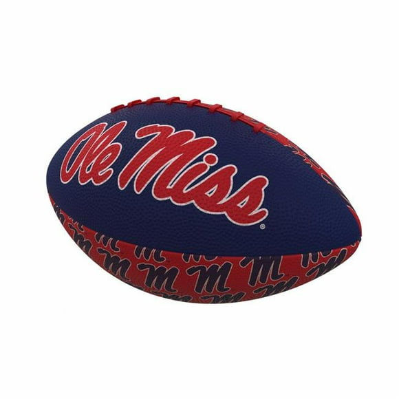 Logo Brands 176-93MR-3 Ole Miss Repeating Mini-Size Rubber Football