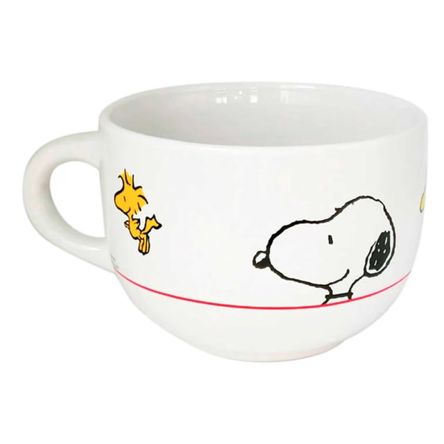 Tazon de Cermica Ceramica Snoopy Cerealero Peanuts Taza Jumbo 798ml Tarro