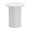 thumbnail image 2 of Kogur Side Table White End Table, Modern Style, Powder Coated Aluminum round shape tabletop, Aluminum, Outdoor Living, 2 of 5