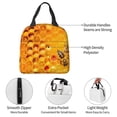 thumbnail image 4 of Sikiie Bees on Hive Honeycomb Lunch Bag for Women & Men Adult Insulated Lunch Box, Food Lunch Containers Lunch Tote Bags for Work, Travel, Outdoor, 4 of 8