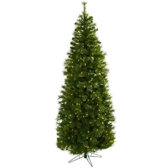 7.5’ Cashmere Slim Christmas Tree with Clear Lights