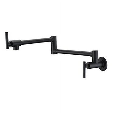 SUMERAIN S6111OI Bronze Pot Filler Faucets Wall Mount, Double-Jointed Swing and Dual Shut-off Levers