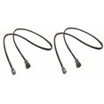 thumbnail image 2 of 24 Inch 3-Pin Black Sleeved computer case Fan Male to Female Extension cable (2-Pack), 2 of 3