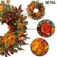 thumbnail image 6 of Fall Wreaths for Front Door, Ongmies Autumn Door Wreath, 24-Inch Autumn Wreath with Sunflowers, Pomegranates, Pinecones & Fall Leaves – Rustic Thanksgiving Home Decor for Door or Table, 6 of 6